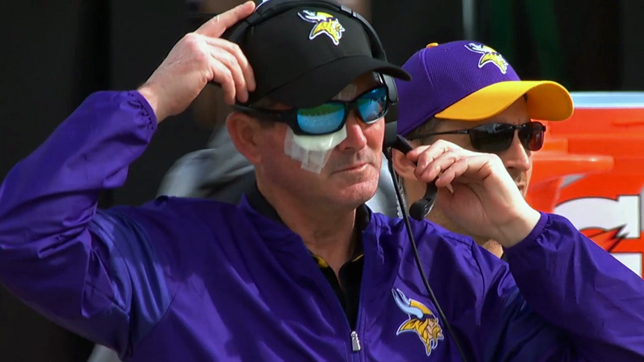 Mike Zimmer walks the walk for banged-up Vikings